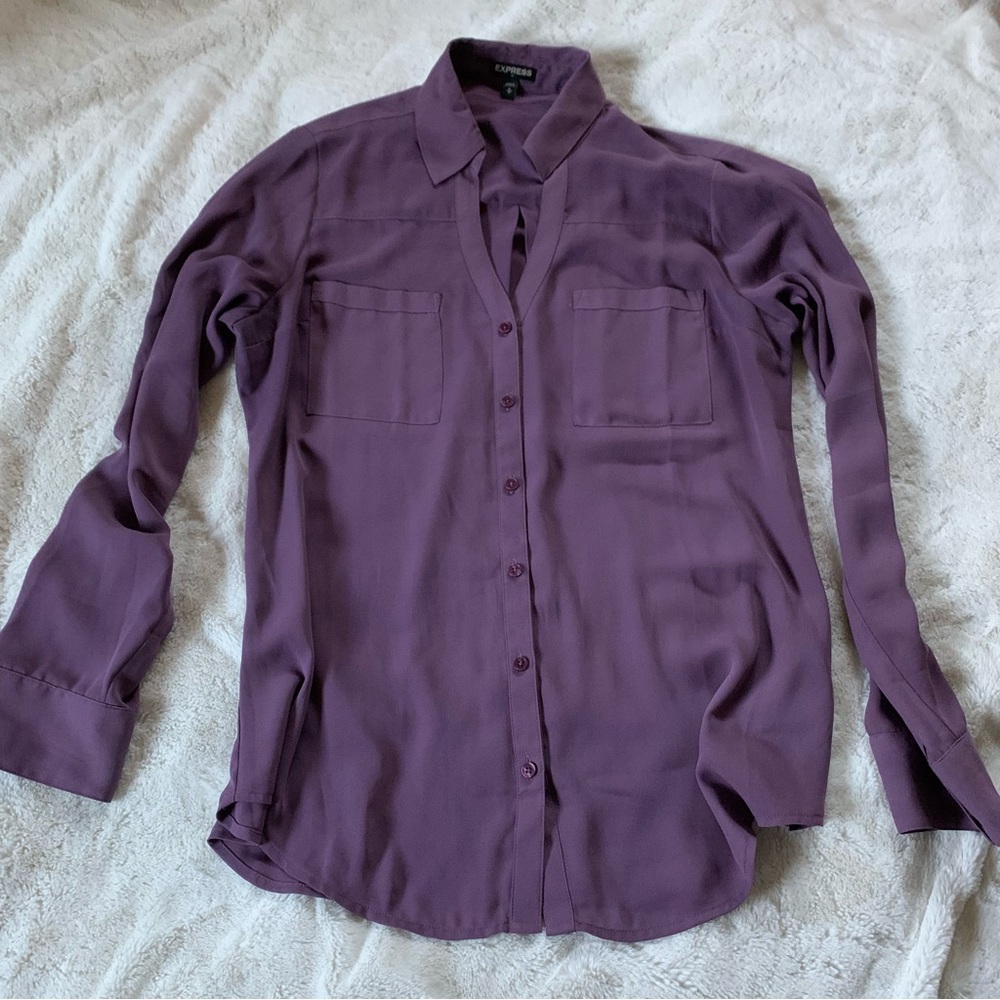 Express purple blouse